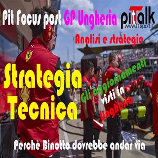 F1 - Pit Talk - Analisi e strategia tecnica. Perché Binotto se ne deve andare!