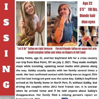 Missing Persons Alert: Gabby Petito