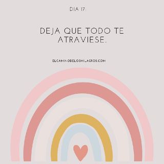 Día 17: Deja que todo te atraviese.