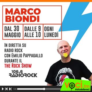 Marco Biondi: il debutto a Radio Rock - clicca play e ascolta l'intervista
