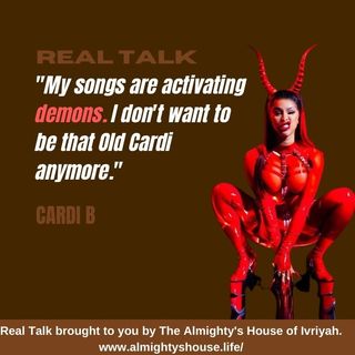 Cardi B,  My Songs Are Activating Demons
