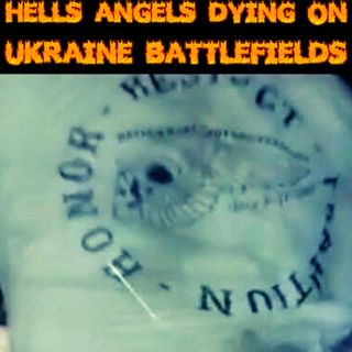 FULL PATCH HELLS ANGELS DYING ON UKRAINE