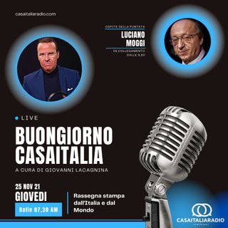 Intervista con Luciano Moggi - BUONGIORNO CASA ITALIA RADIO (25.11.2021)