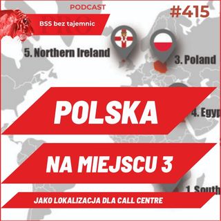 #415 Polska trzecią destynacją świata dla usług Call Contact Centre