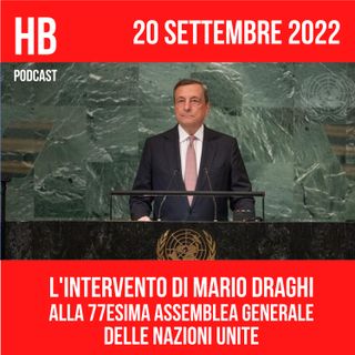L'intervento di Mario Draghi alla 77esima Assemblea Generale delle Nazioni Unite