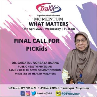 What Matters: Final Call for PICkids | Wednesday 11th May 2022 | 11:15 am