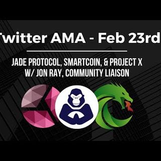 JADE, SMRTR, Project X Feb 23rd Twitter AMA