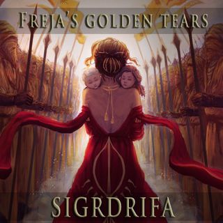 Freja's golden tears of Amber