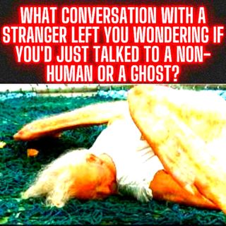 What Conversation With a Stranger Left You Wondering if You'd Just Talked to A Non-Human or A Ghost?