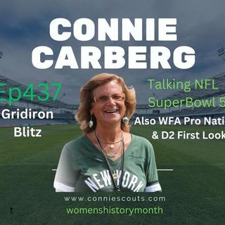 Connie Carberg First NFL Female Scout & Women's Sports in 2023