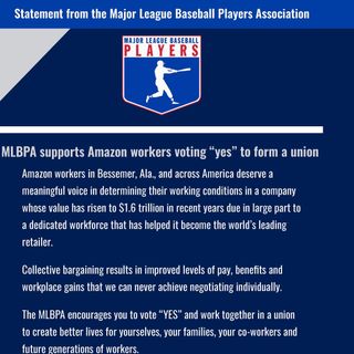 MLBPA Throws Weight Behind Amazon Union Drive, & Player Testimony Undercuts NCAA Messaging