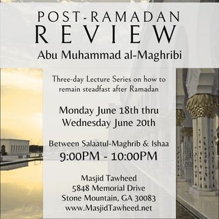 Post-Ramadan Review 1439 (2018)