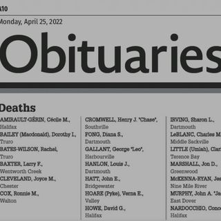 Writing your own obituary