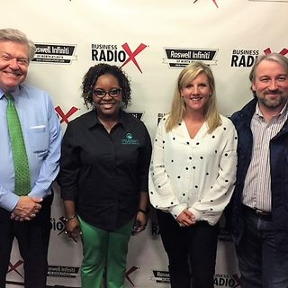 Dr. Jerrica Dodd with Your Pharmacy Advocate and Brittany Brown & Roger Hodge with the H & F Bread Co.
