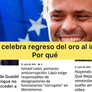 Escuche Caiga Quien Caiga #29Jul 2022 Leopoldo celebra decisión del Oro ¿Por qué?