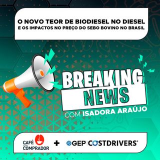 O Novo Teor de Biodiesel no Diesel e os Impactos no Preço do Sebo Bovino no Brasil