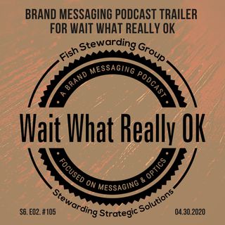 Brand Messaging Podcast Trailer for Wait What Really OK