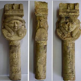 Scoperti antichi strumenti egizi usati nel culto della dea Hathor
