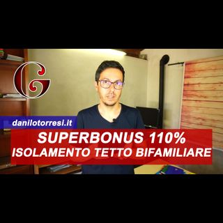 SUPERBONUS 110% Isolamento Tetto su un edificio bifamiliare