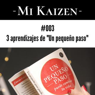 #003 Un pequeño paso: los 3 aprendizajes