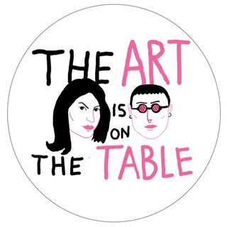 The art is on the table