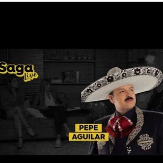 Pepe Aguilar en #SagaLive con Adela Micha