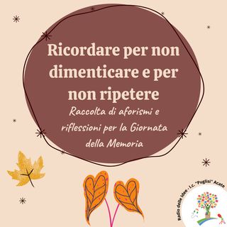 Ricordare per non dimenticare e per non ripetere: riflessioni e poesie sulla Shoah
