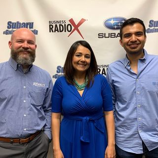 Bobby Hollingsworth with Express Employment Professionals and Homero Gonzalez & Maragarita Eberline with ULTIM Marketing