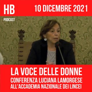 La voce delle ministre all'Accademia dei Lincei: Luciana Lamorgese 1