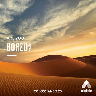 Are You Bored?
