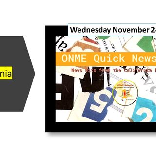 ONME Quick News Bits 11-24-21