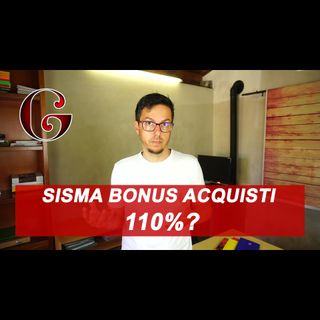 SISMABONUS ACQUISTI 110% col superbonus del Decreto Rilancio