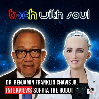 Dr Benjamin Chavis Jr and Sophia The Robot "Humanity In Question"
