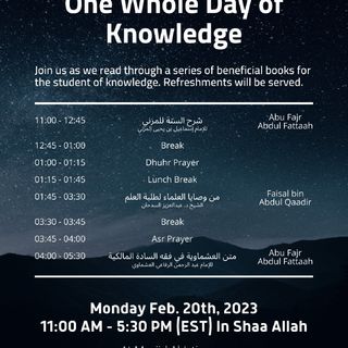 Feb 2023: One Whole Day of Knowledge