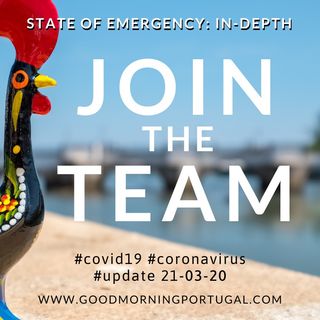 Covid19 Coronavirus Update 21-03-20 (For Portugal, in English)