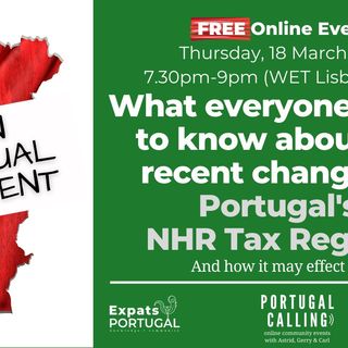 Portugal's NHR tax regime & recent changes | An Expats Portugal webinar with Daniel Reis