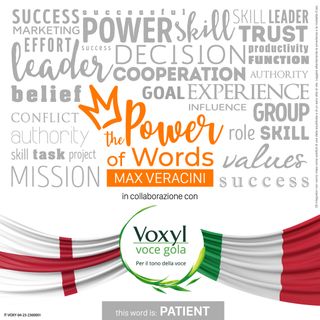 THE POWER OF WORDS con Max Veracini: PATIENT
