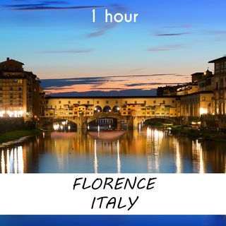 Florence, Italy | 1 hour RIVER Sound Podcast | White Noise | ASMR sounds for deep Sleep | Relax | Meditation | Colicky