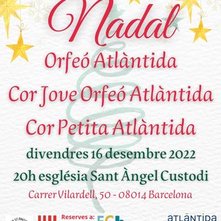 Entrevista a Anna Quatrecasas. Concert de Nadal de l'Orfeó Atlàntida d'Hostafrancs. 16-12 20h