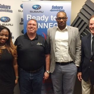 OPEN FOR BUSINESS: Dr. Bill Lampton with Championship Communication, Marcel Williams with MSW Creative Services, Don Conklin with Pinnacle C