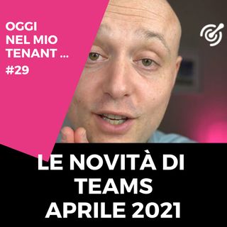 Le novità di Teams di aprile 2021