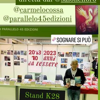 IN DIRETTA DAL SALONE DEL LIBRO POESIA A MERENDA CON CARMELO COSSA