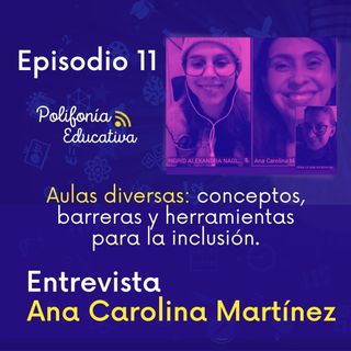 Aulas diversas: conceptos, barreras y herramientas para la inclusión. Conversación con Carolina Martínez. Episodio 11