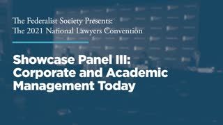Showcase Panel III: Corporate and Academic Management Today