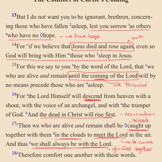 The Coming - 1 Thessalonians 4:13-18