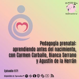 Pedagogía prenatal:  aprendiendo antes del nacimiento, con Carmen Carballo, Bianca Serrano y Agustín de la Herrán