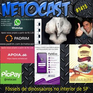NETOCAST 1415 DE 19/04/2021 - Trabalhadores encontram fósseis de dinossauros em obra no interior de SP