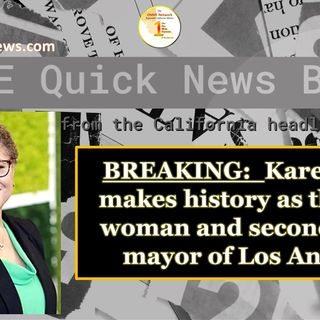BREAKING:  Karen Bass makes history as the first woman and second black mayor of Los Angeles