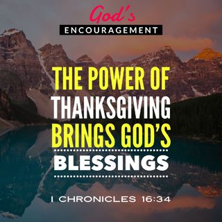 The Power of Thanksgiving Brings God's Blessings