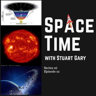 S26E22: Could Black Holes be the Source of Dark Energy // Another Solar Flare Blast // Soyuz Launch Delay